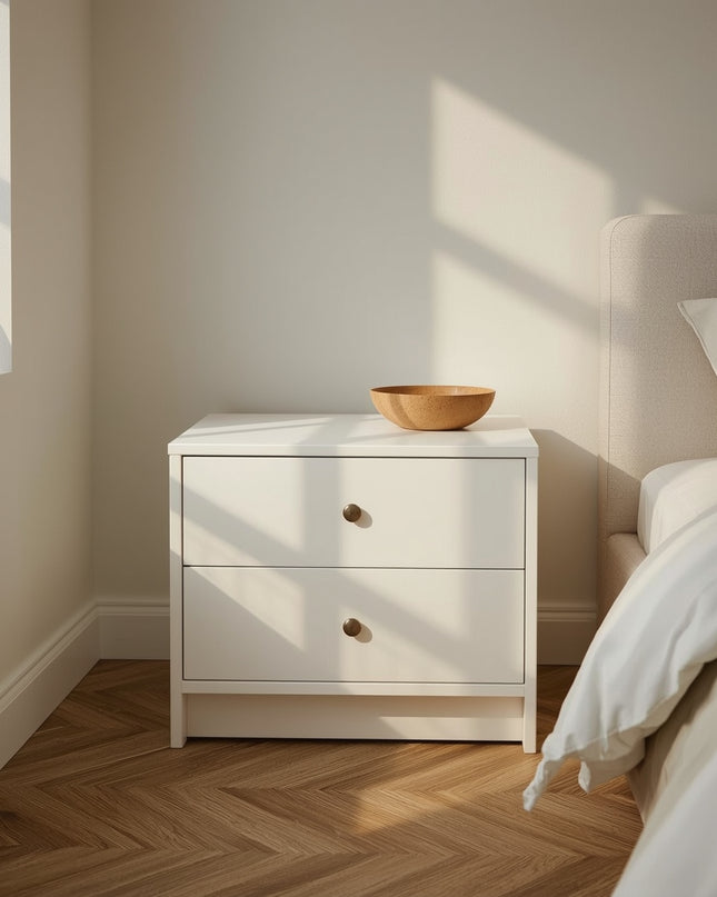 Set 2 Noptiere NORDIC WHITE